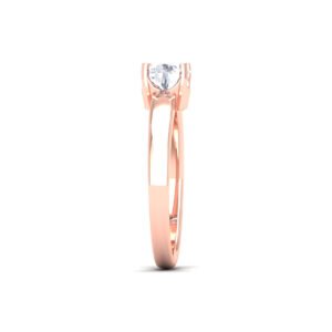 Sparkling Elegance Diamond Ring – 0.7 Carat Diamond Ring in 18K Gold Dubai UAE