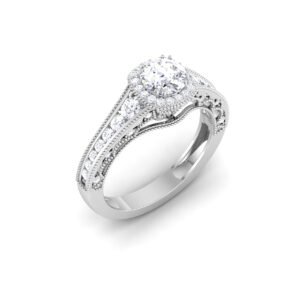 Mystic Shimmer: 0.6 Carat Diamond Aura in 18k Gold