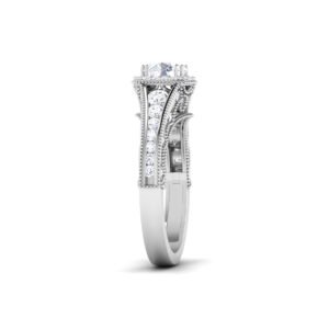 Mystic Shimmer: 0.6 Carat Diamond Aura in 18k Gold