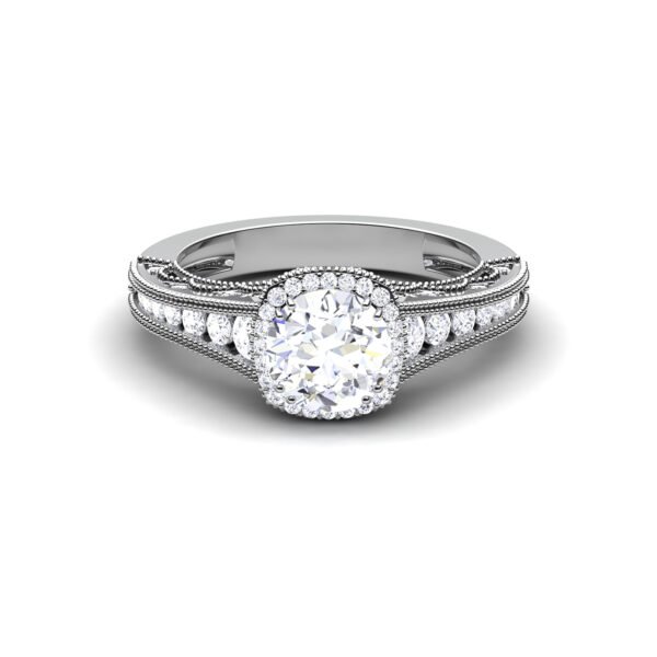 Majestic Brilliance: 1 Carat Diamond Regalia in 18k Gold