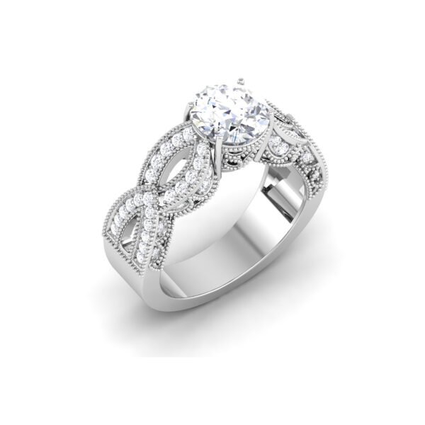 Ethereal Luminary: 1 Carat Diamond Luminosity in 18k Gold