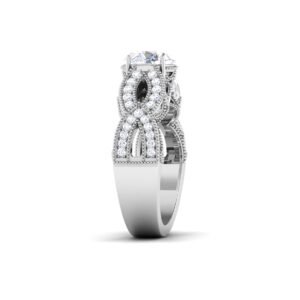 Ethereal Luminary: 1 Carat Diamond Luminosity in 18k Gold