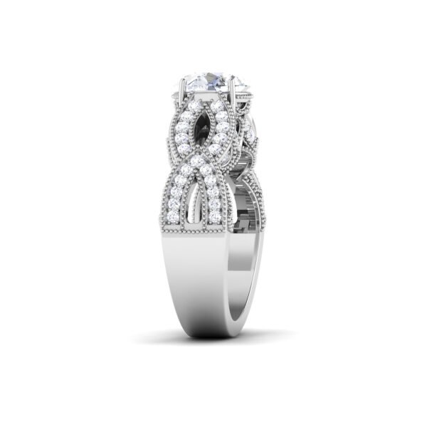 Ethereal Luminary: 1 Carat Diamond Luminosity in 18k Gold