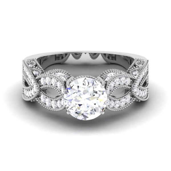 Ethereal Luminary: 1 Carat Diamond Luminosity in 18k Gold