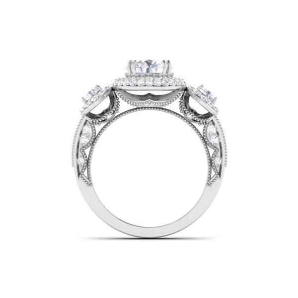 Luminous Symphony: 1 Carat Diamond Harmony in 18k Gold