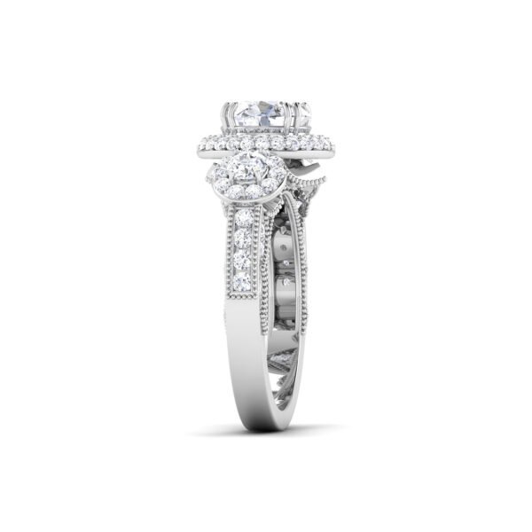 Luminous Symphony: 1 Carat Diamond Harmony in 18k Gold