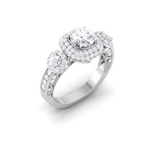 Mystic Melody: 0.8 Carat Diamond Harmony in 18k Gold
