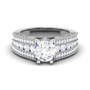 Dazzling Rhapsody: 0.8 Carat Diamond Symphony in 18k Gold
