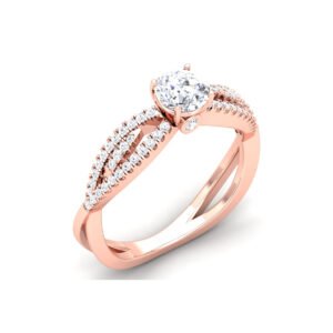 Radiant Starburst: 0.7 Carat Diamond Ring, Exquisite in 18k Gold