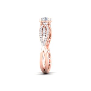 Radiant Starburst: 0.7 Carat Diamond Ring, Exquisite in 18k Gold
