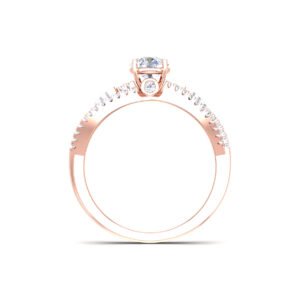 Radiant Starburst: 0.7 Carat Diamond Ring, Exquisite in 18k Gold