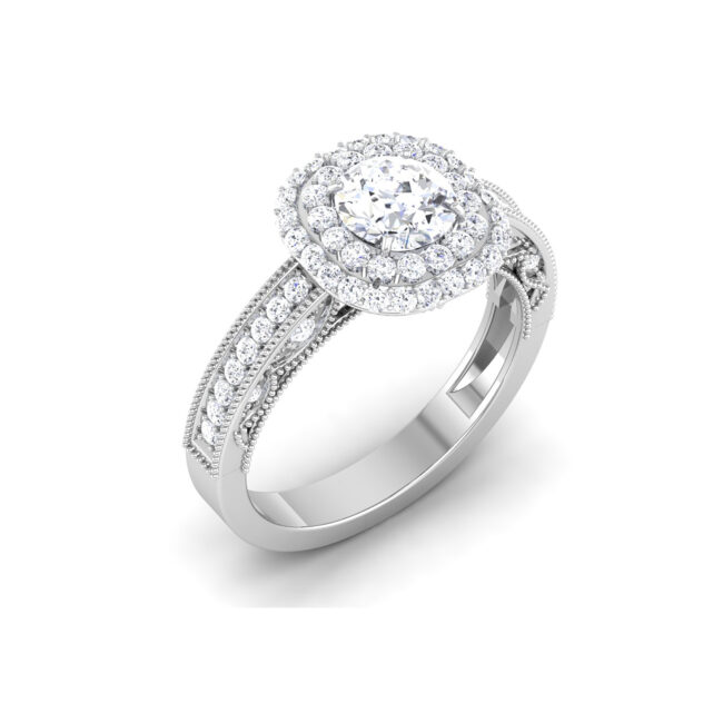 Sparkling Harmonies: 0.8 Carat Diamond Melody in 18k Gold