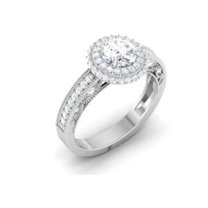 Enigmatic Brilliance: 0.8 Carat Diamond Enchantment in 18k Gold
