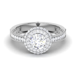 Enigmatic Brilliance: 0.8 Carat Diamond Enchantment in 18k Gold