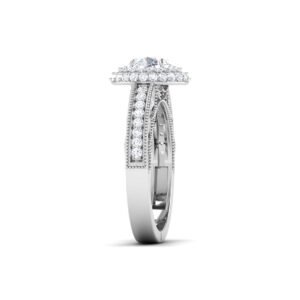 Enigmatic Brilliance: 0.8 Carat Diamond Enchantment in 18k Gold