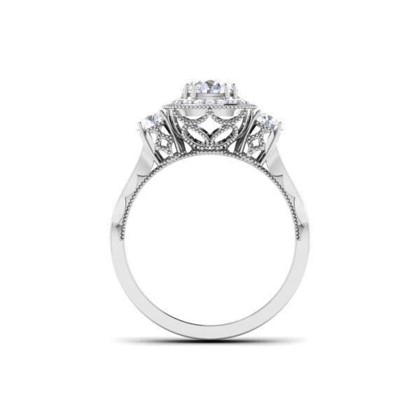Ethereal Majesty: 1 Carat Diamond Elegance in 18k Gold - Image 2