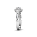Ethereal Majesty: 1 Carat Diamond Elegance in 18k Gold