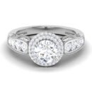 Infinite Brilliance: 1 Carat Diamond Eternal Glow in 18k Gold