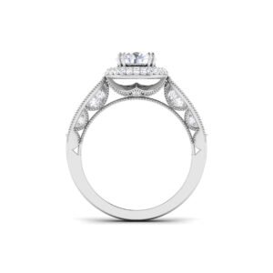 Infinite Brilliance: 1 Carat Diamond Eternal Glow in 18k Gold