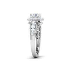 Infinite Brilliance: 1 Carat Diamond Eternal Glow in 18k Gold