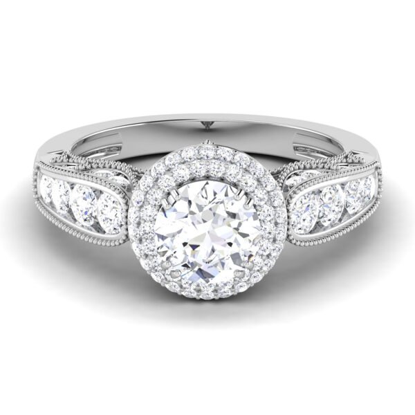 Infinite Brilliance: 1 Carat Diamond Eternal Glow in 18k Gold