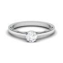 Radiant Cascade: 0.5 Carat Diamond Brilliance in 18k Gold