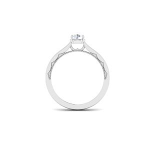 Radiant Cascade: 0.5 Carat Diamond Brilliance in 18k Gold