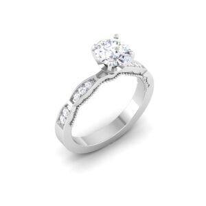 Luminous Symphony 1 Carat Diamond Ring in 18K Gold Dubai