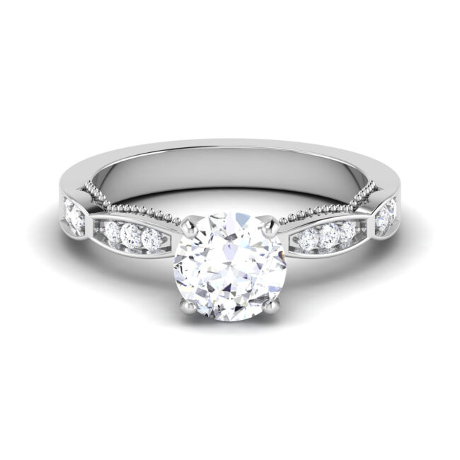 Luminous Symphony: 1 Carat Diamond Luminous Brilliance in 18k Gold