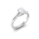 Captivating Aura: 0.8 Carat Diamond Captivating Glow in 18k Gold
