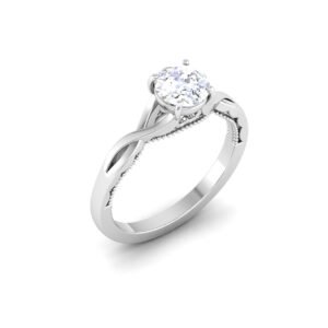Captivating Aura: 0.8 Carat Diamond Captivating Glow in 18k Gold