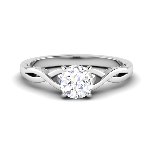 Captivating Aura: 0.8 Carat Diamond Captivating Glow in 18k Gold