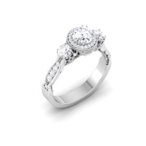 Mystic Whispers: 0.6 Carat Diamond Mystic Elegance in 18k Gold