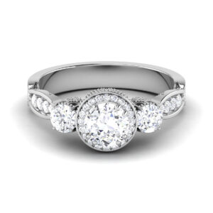 Mystic Whispers: 0.6 Carat Diamond Mystic Elegance in 18k Gold