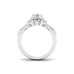 Eternal Brilliance: 1 Carat Diamond Ring, Captivating Glow in 18k Gold