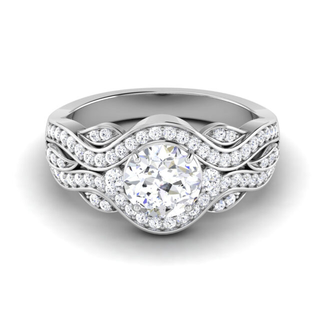 Eternal Brilliance: 1 Carat Diamond Ring, Captivating Glow in 18k Gold