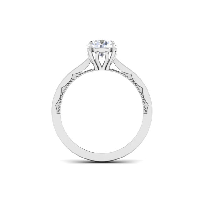 Majestic Harmony: 1 Carat Diamond Majestic Elegance in 18k Gold