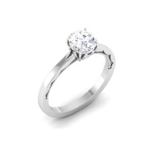 Majestic Harmony 1ct Diamond Engagement Ring in 18K Gold Dubai – Luxury Solitaire Ring UAE
