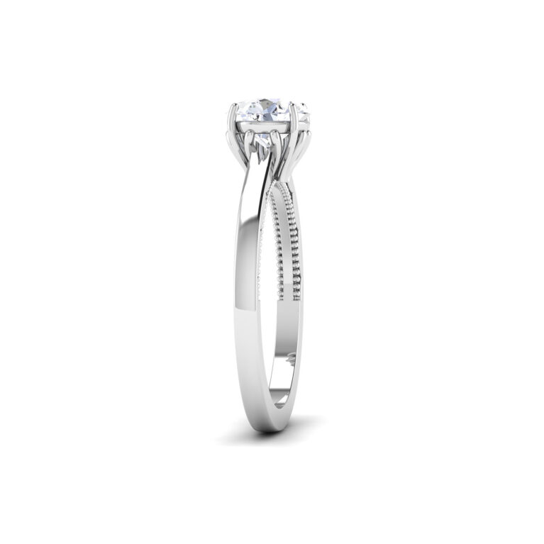 Majestic Harmony: 1 Carat Diamond Majestic Elegance in 18k Gold - Image 4