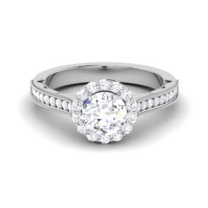 Whispering Dreamscape: 0.8 Carat Diamond Ring, Ethereal Beauty in 18k Gold