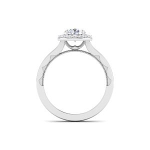 Whispering Moonlight: 0.8 Carat Diamond Ring, Enchanting Glow in 18k Gold