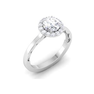 Whispering Moonlight: 0.8 Carat Diamond Ring, Enchanting Glow in 18k Gold