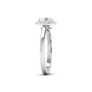 Whispering Moonlight: 0.8 Carat Diamond Ring, Enchanting Glow in 18k Gold