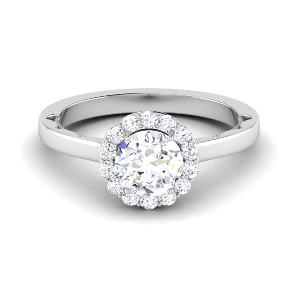 Whispering Moonlight: 0.8 Carat Diamond Ring, Enchanting Glow in 18k Gold