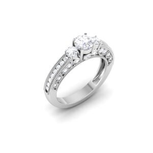 Stellar Melody: 0.8 Carat Diamond Ring, Captivating Harmony in 18k Gold