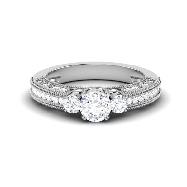 Stellar Melody: 0.8 Carat Diamond Ring, Captivating Harmony in 18k Gold