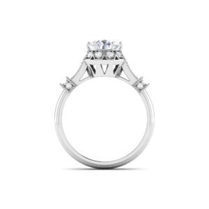 Mystic Brilliance: 0.8 Carat Diamond Ring, Enchanting Allure in 18k Gold