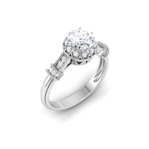 Mystic Brilliance: 0.8 Carat Diamond Ring, Enchanting Allure in 18k Gold