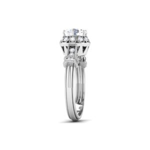 Mystic Brilliance: 0.8 Carat Diamond Ring, Enchanting Allure in 18k Gold