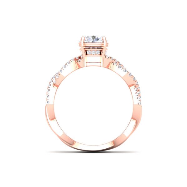 Gleaming Grace: 0.7 Carat Diamond Ring, Radiant Beauty in 18k Gold